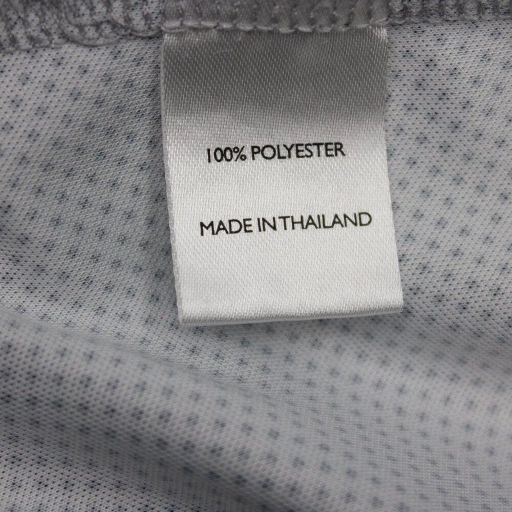 Black Clover Polo Shirt Adult XL White/Blue Geometric Polyester S/S Pullover - Picture 9 of 13